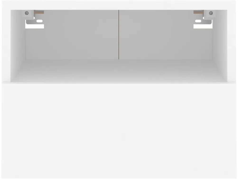 Móveis de parede p/ TV 2pcs 40x30x30cm derivados madeira branco