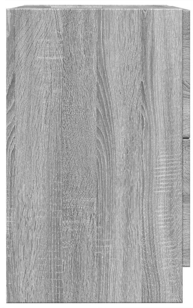 Armário de lavatório 40x37x59 cm derivados madeira cinza sonoma
