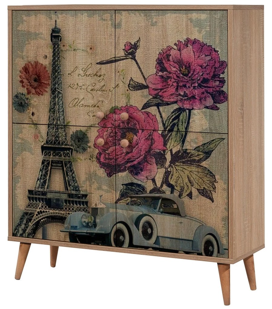 Armário Multiusos Multilux – Carvalho Sonoma – 95 cm x 111 cm x 36 cm