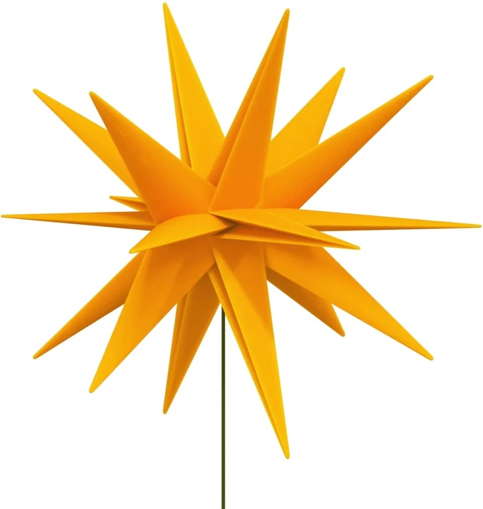 Luz de Natal com estaca LED dobrável 57 cm amarelo