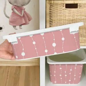 Autocolante para caixa IKEA TROFAST - Correntes cor-de-rosa