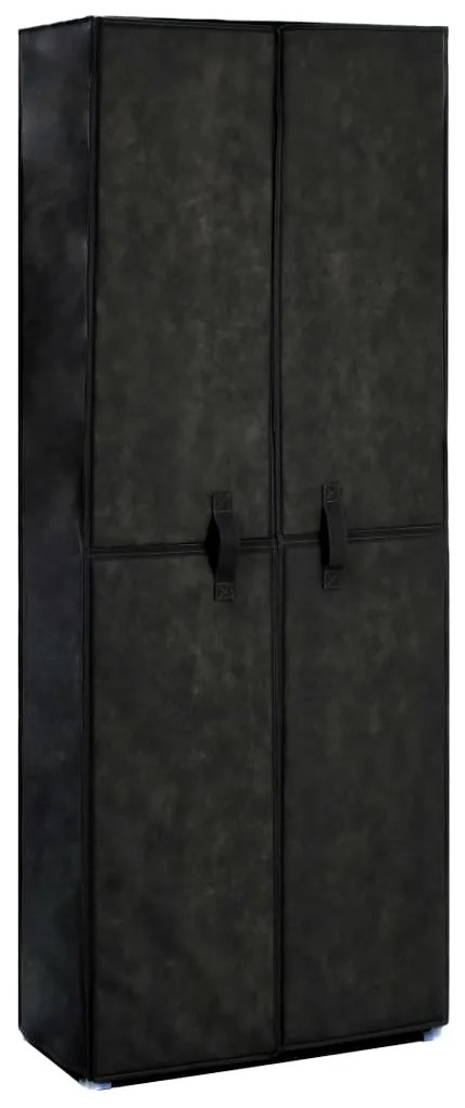 Sapateira 60x30x166 cm tecido preto