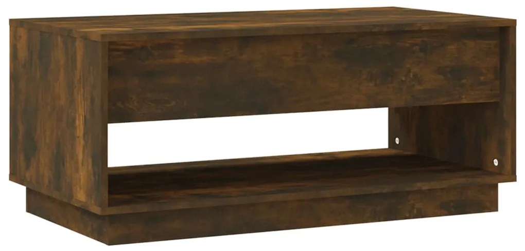 Mesa de centro 102,5x55x44 cm derivados madeira carvalho fumado