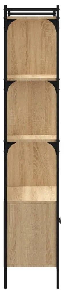Estante c/ portas 76,5x30x154,5cm deriv.madeira carvalho sonoma