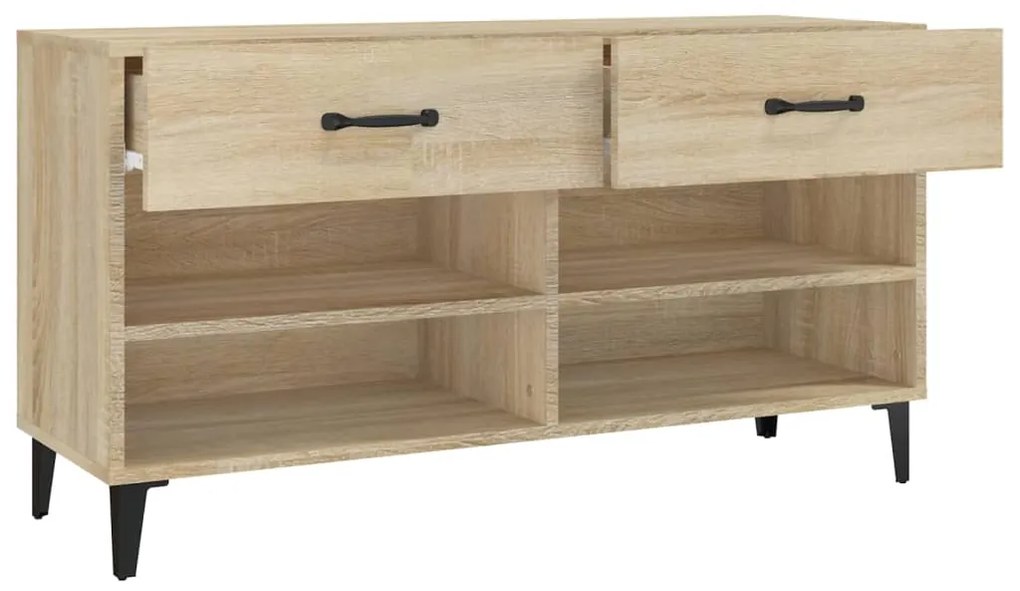 Sapateira 102x35x55 cm derivados de madeira cor carvalho sonoma