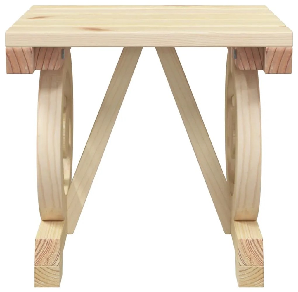 5 pcs conjunto de jantar p/ jardim madeira de abeto maciça