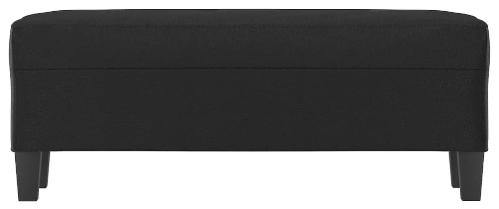 Banco 100x35x41 cm couro artificial preto