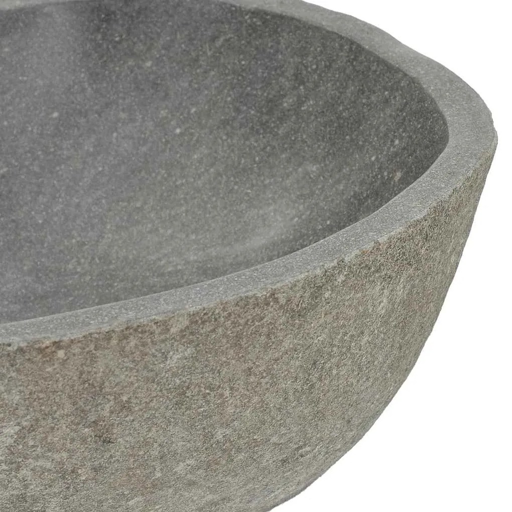 Lavatório de pedra do rio oval (37-46)x(29-36) cm