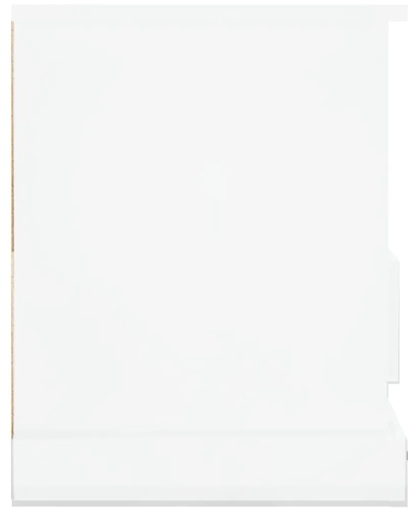 Móvel de TV 93x35,5x45 cm derivados de madeira branco brilhante