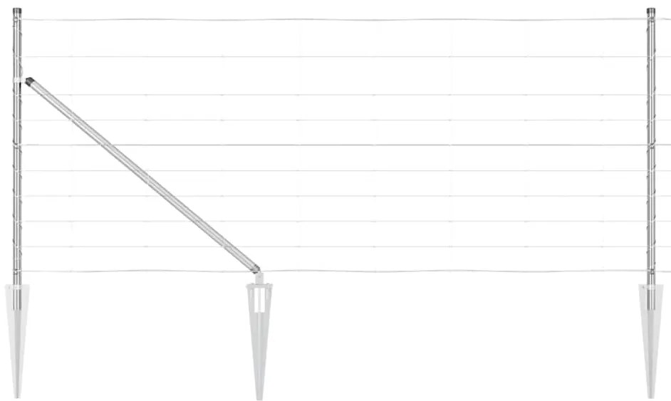 Cerca de Campo 1x50 m em Aço Galvanizado