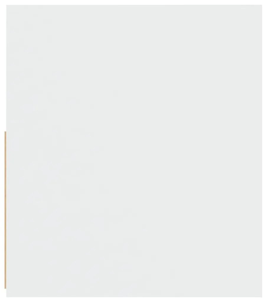 Mesas cabeceira c/ luzes LED 2 pcs 60x35x40 cm branco