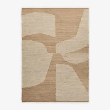 Alfombra Retangular De Exterior Em Juta E Algodão Meira Cores Naturais & 230x160 Cm - Sklum