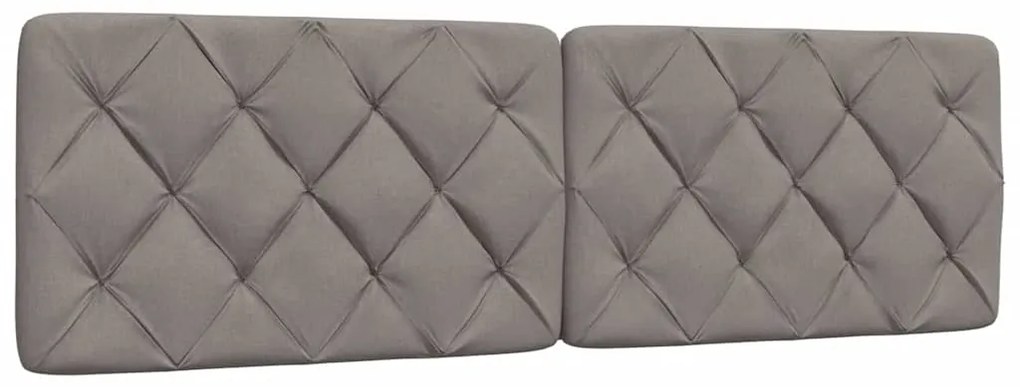 Estrutura de cama com LED sem colchão 160x200 cm tecido