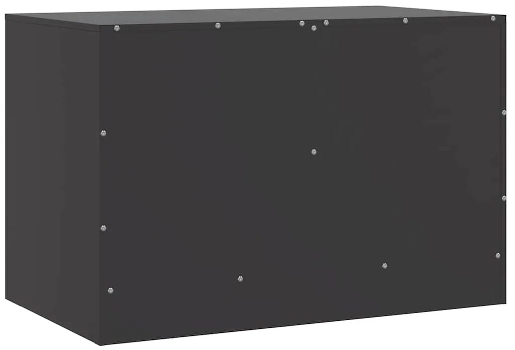 Móveis de TV 2 pcs 67x39x44 cm aço preto