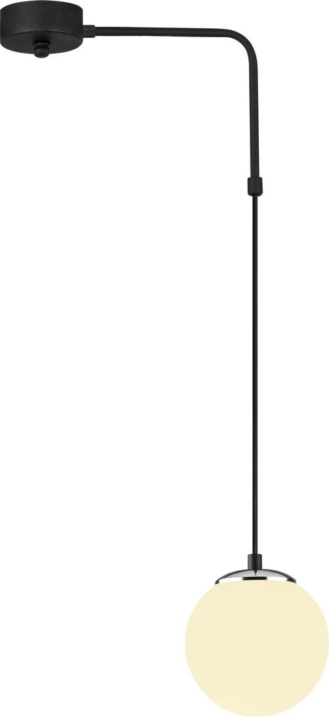 Candeeiro de Teto Uzum – Preto e Branco – 30 x 15 cm