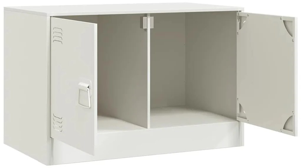 Móvel de TV 67x39x44 cm aço branco