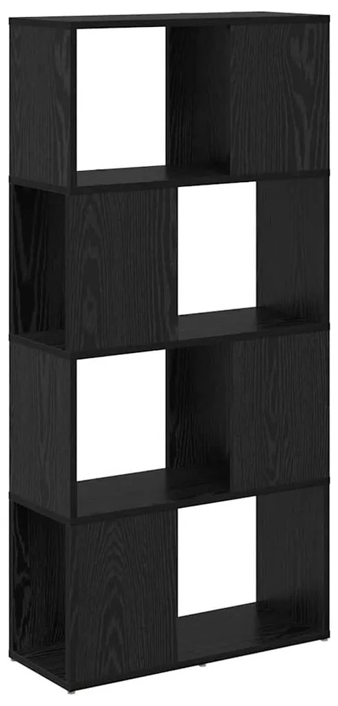 Estante Carvalho preto Madeira de engenharia 60 x 24 x 124 cm