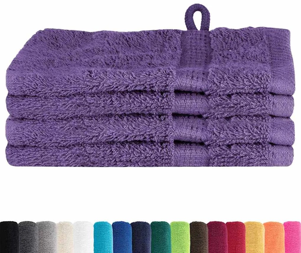 Panos de prato 4 pcs Roxo 15 x 21 cm Algodão