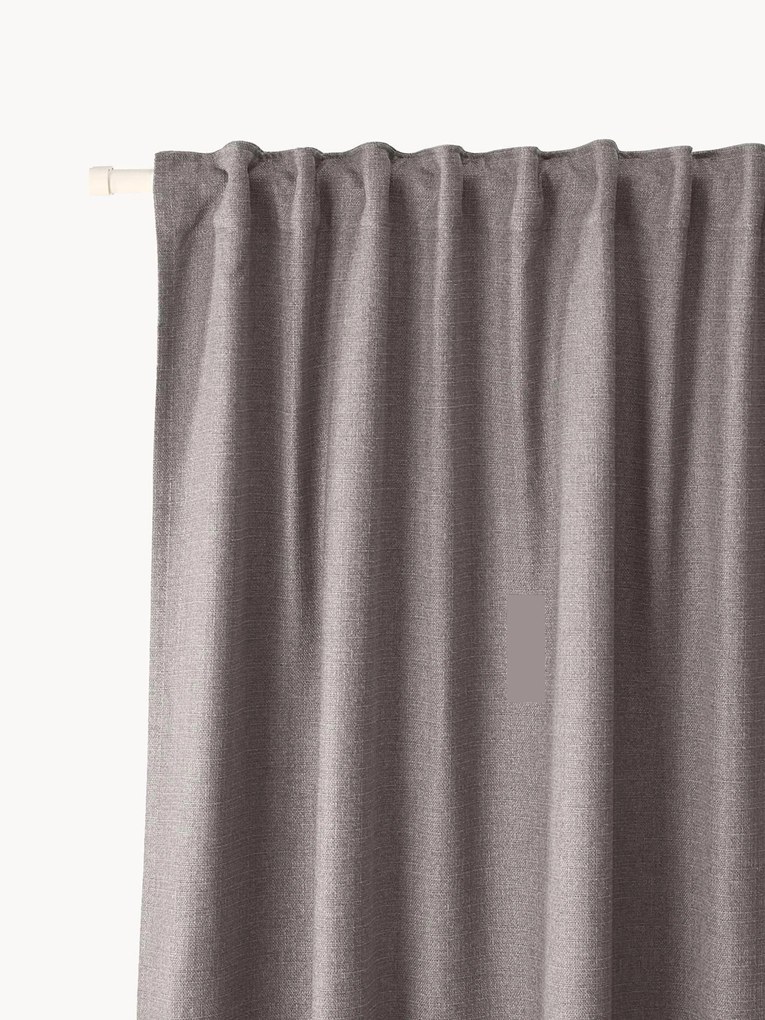 Cortinas opacas com multifaixa Jensen, 2 uni.