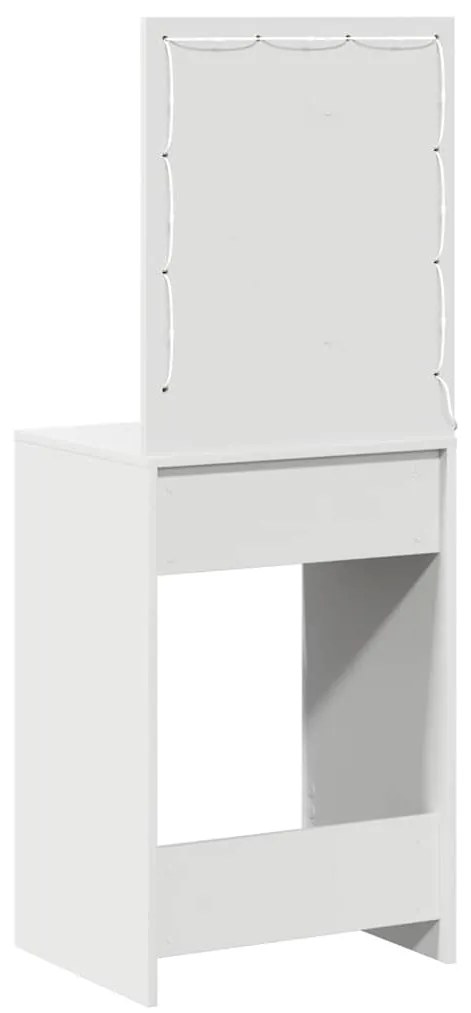 Mesa de Toucador com Luzes LED Branca 50x41x135 cm