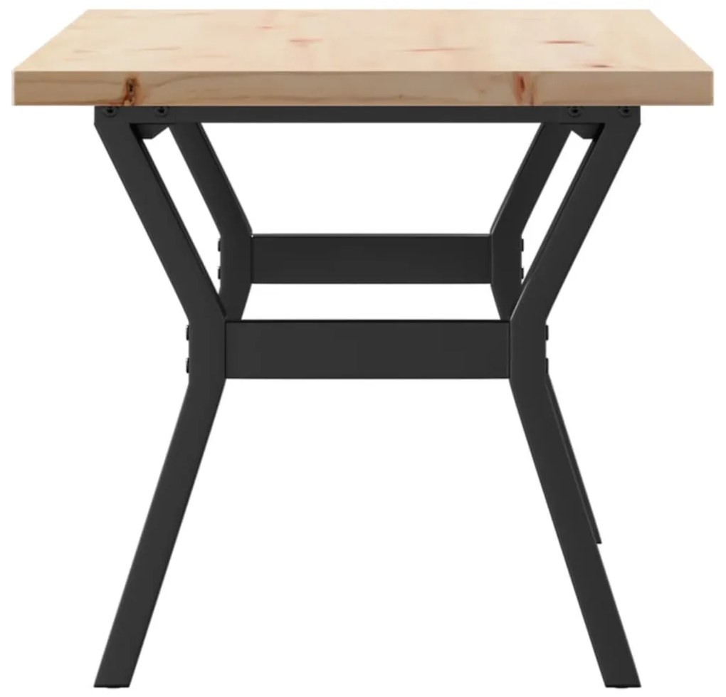 Mesa de centro estrutura em Y 100x50x45,5cm pinho/aço