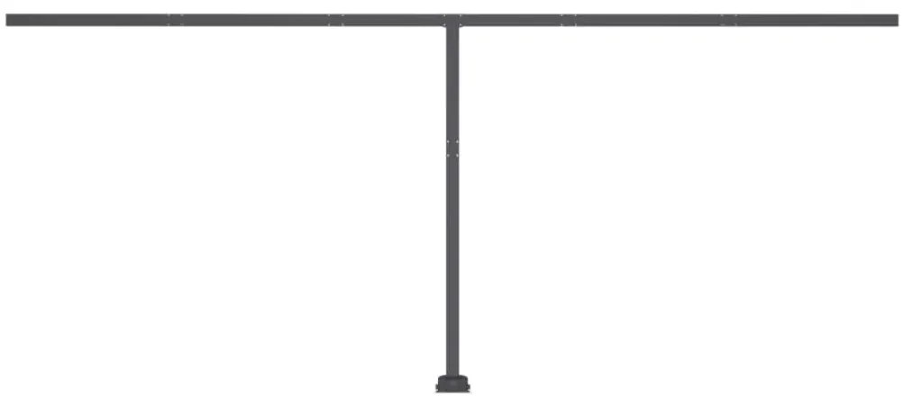 Toldo retrátil manual independente 500x350 cm antracite