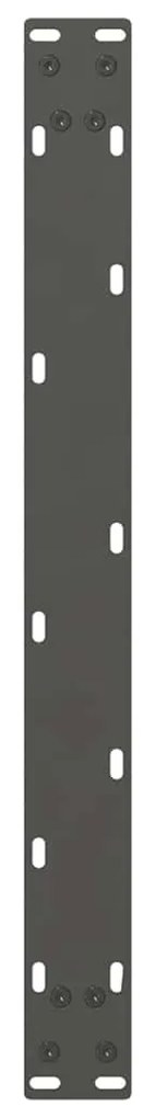 Pés para mesa de centro antracite 2 peças 70x(30-31) cm aço