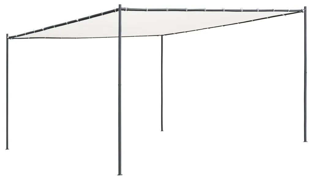 vidaXL Gazebo com telhado 4x4 m 180 g/m² branco