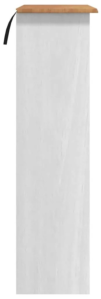 Gaiola "ASKIM" Branca 91x30x104 cm Madeira Sólida de Pinheiro