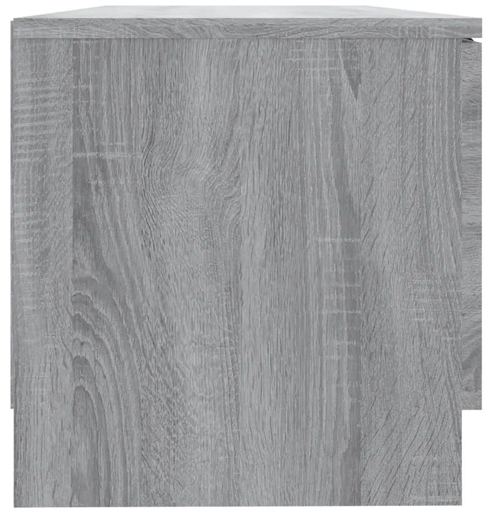 Móvel p/ TV 80x35x36,5cm madeira processada cor sonoma cinzento
