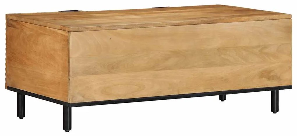 Mesa de centro 100x54x40cm madeira de mangueira maciça castanho