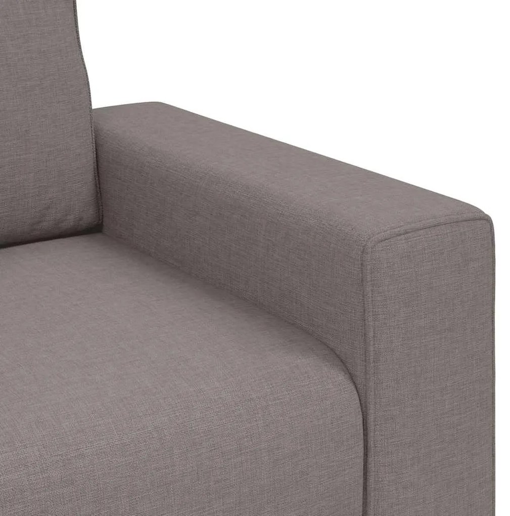 Poltrona tecido 60 cm cinzento-acastanhado