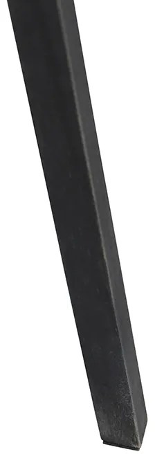 Candeeiro de pé tripé rústico preto - Tripod Classic