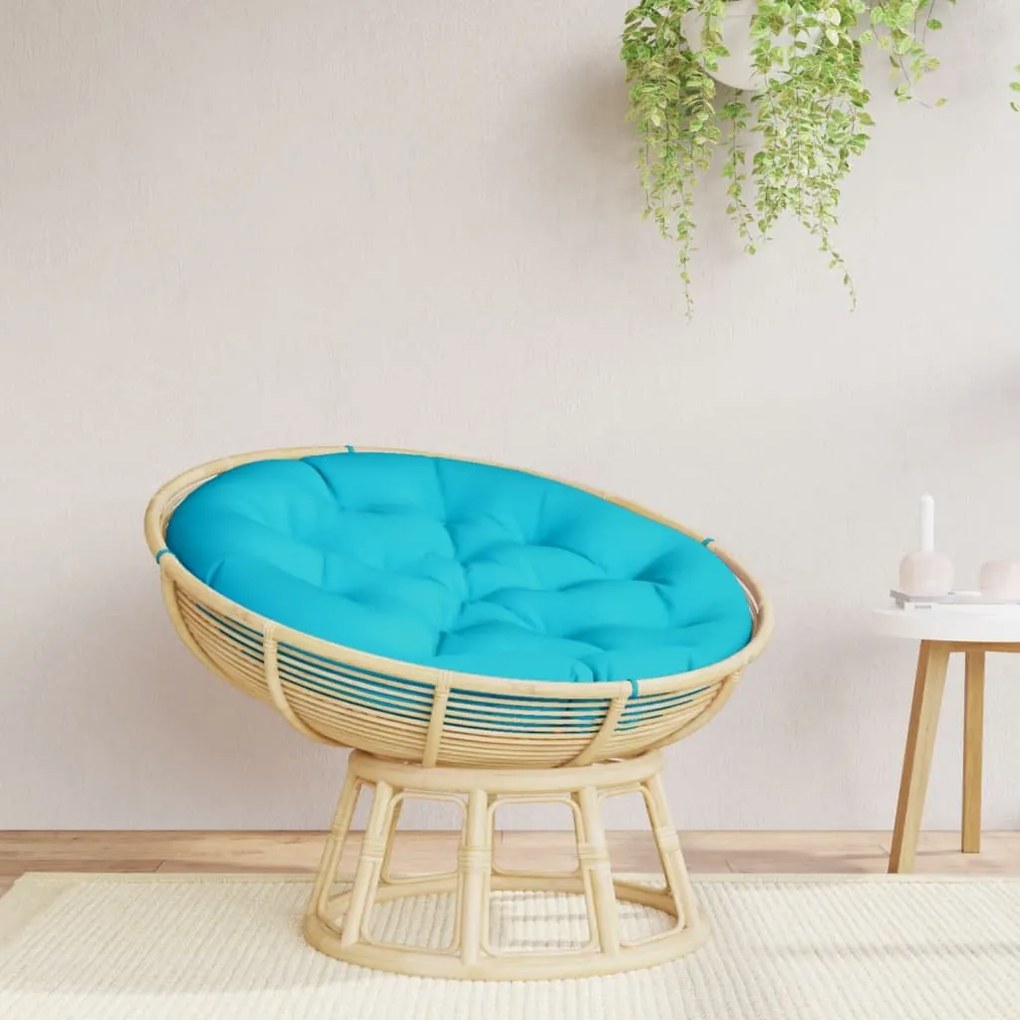 vidaXL Almofadão redondo Ø 100 x11 cm tecido oxford turquesa
