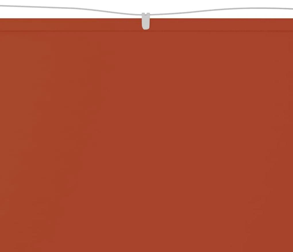 Toldo vertical 200x360 cm tecido oxford cor terracota