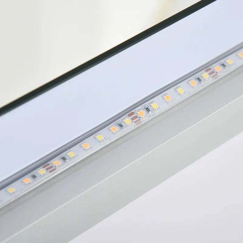 Espelho LED Zapor com Anti-Embaciamento - 90x60cm - Design Moderno