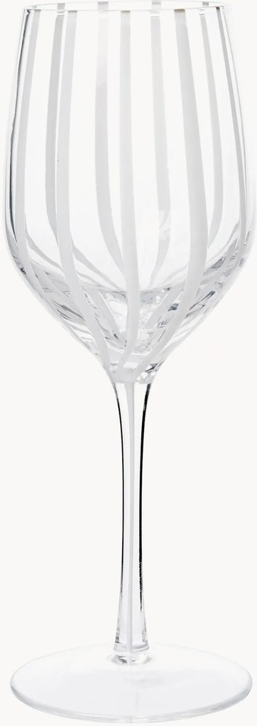Copos de vinho branco Stripe, conjunto de 4
