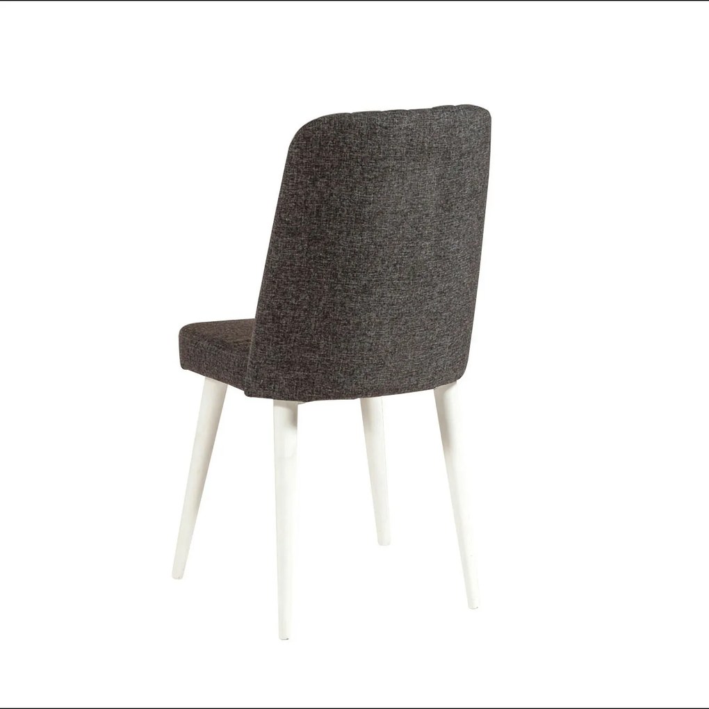 Cadeira Stormi – Branco e Antracite – 47x89x46 cm