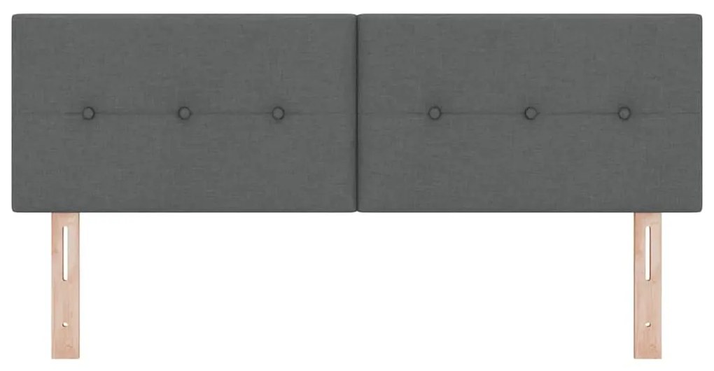Cabeceira Estofada VidaXL Cinza Escuro 160 cm