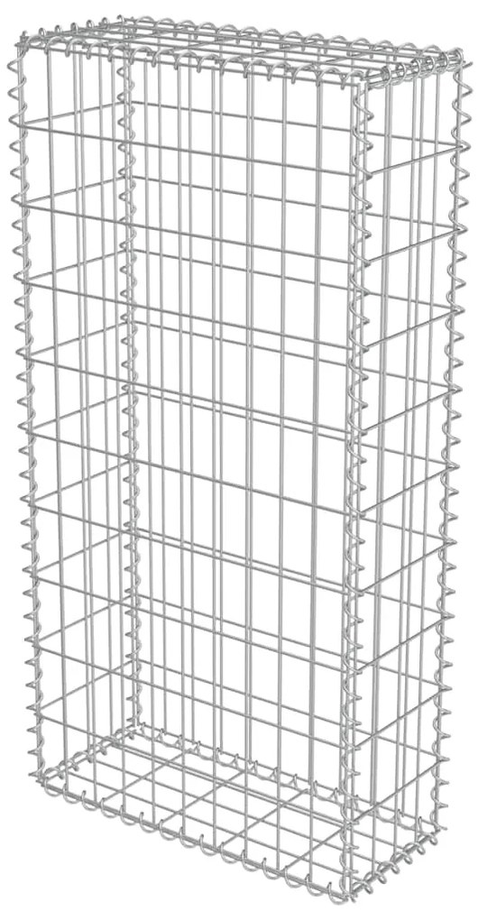 Muro gabião com tampas aço galvanizado 50x20x100 cm