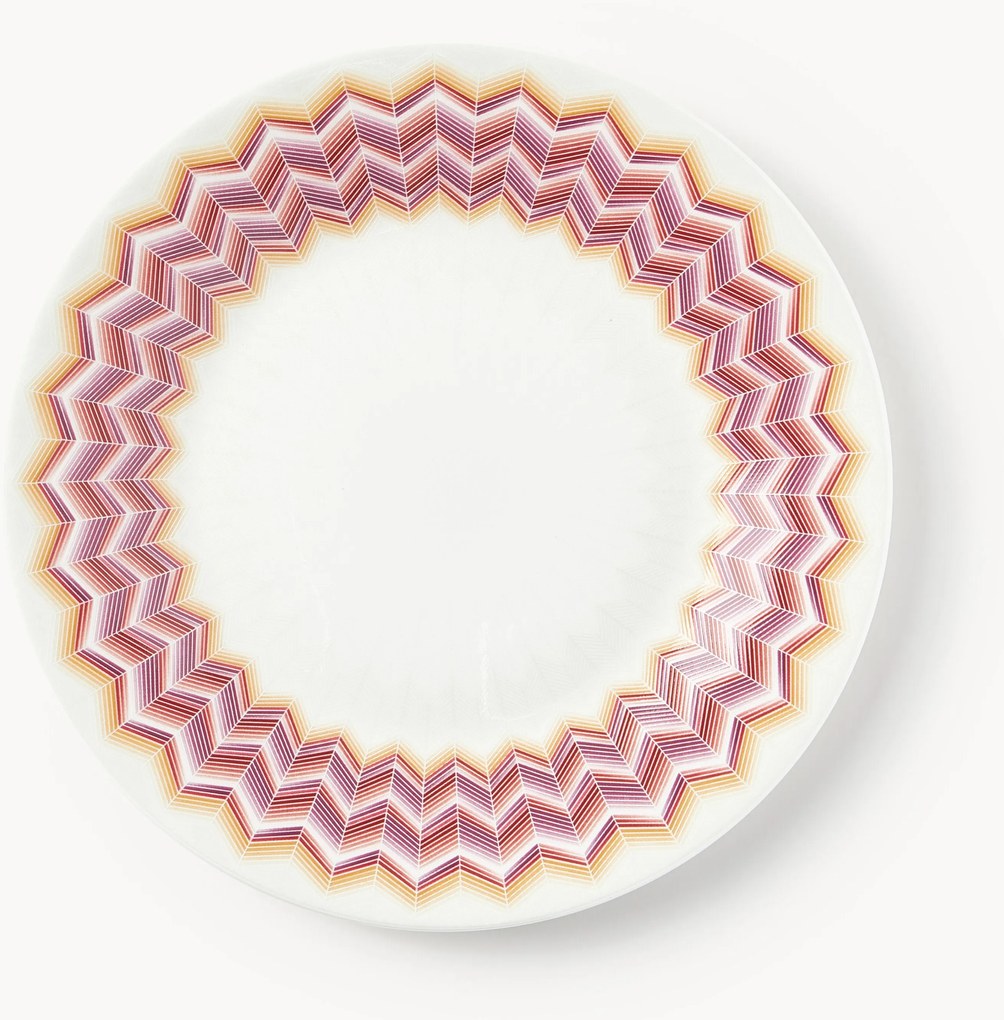 Prato de pequeno-almoço em Fine Bone China Jarris, conjunto de 6