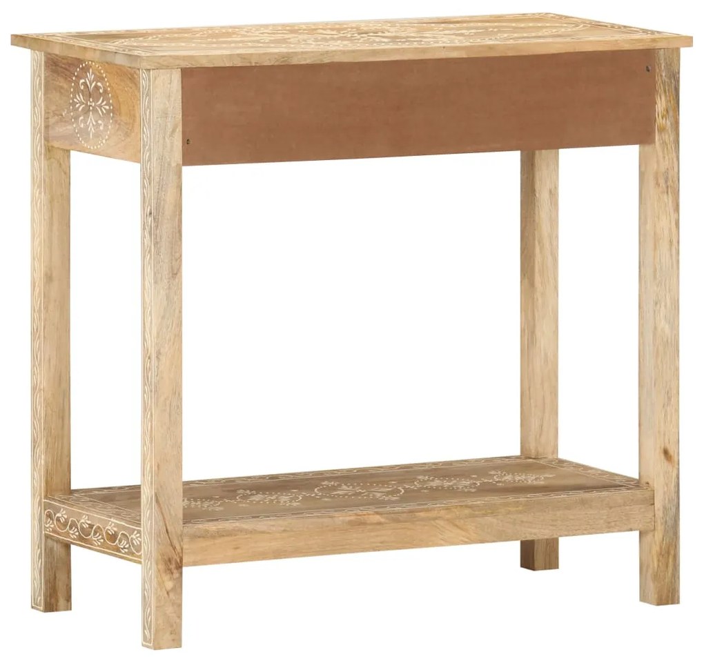 Mesa consola 80x35x74 cm madeira de mangueira maciça