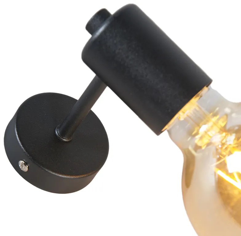 Candeeiro de parede industrial preto - Facil Design,Moderno