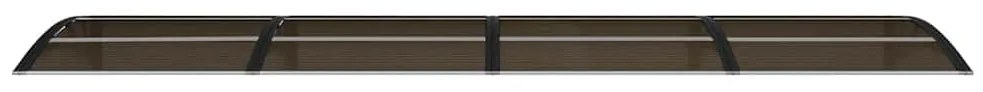 Toldo para porta 350x75 cm policarbonato preto