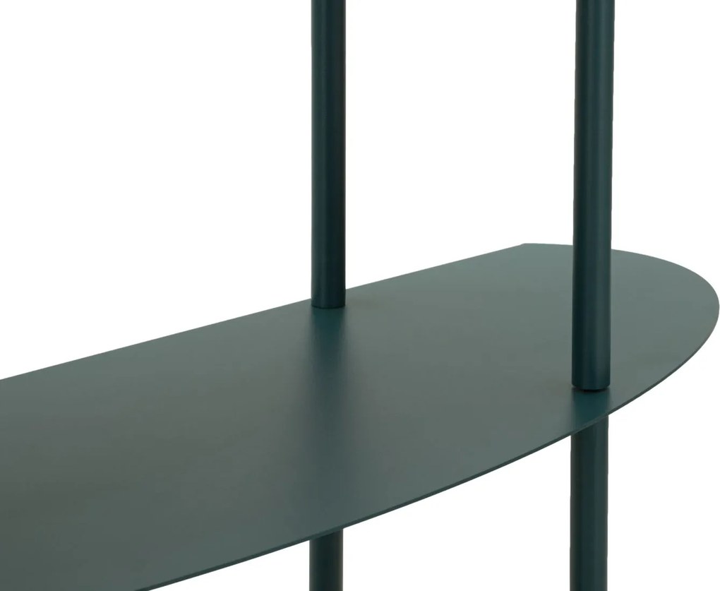 MESA CONSOLA SATURN 90X28XX81 CM Azul petróleo