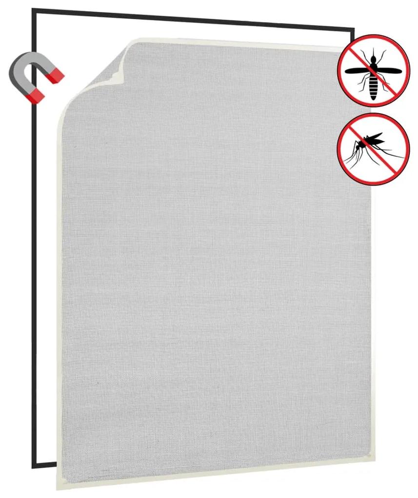 Tela anti-insetos magnética janela 100x120cm fibra vidro branco