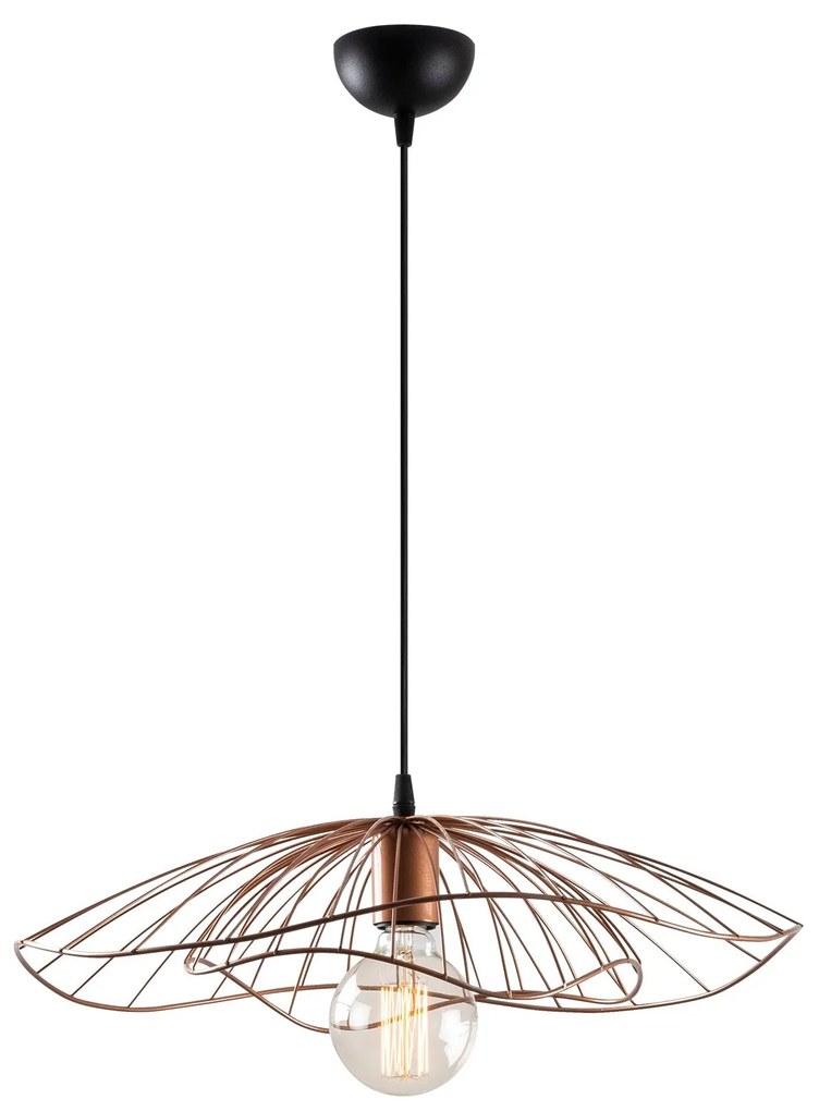 Candeeiro Chandelier Tel – Cobre – 50 cm Diâmetro, 111 cm Altura
