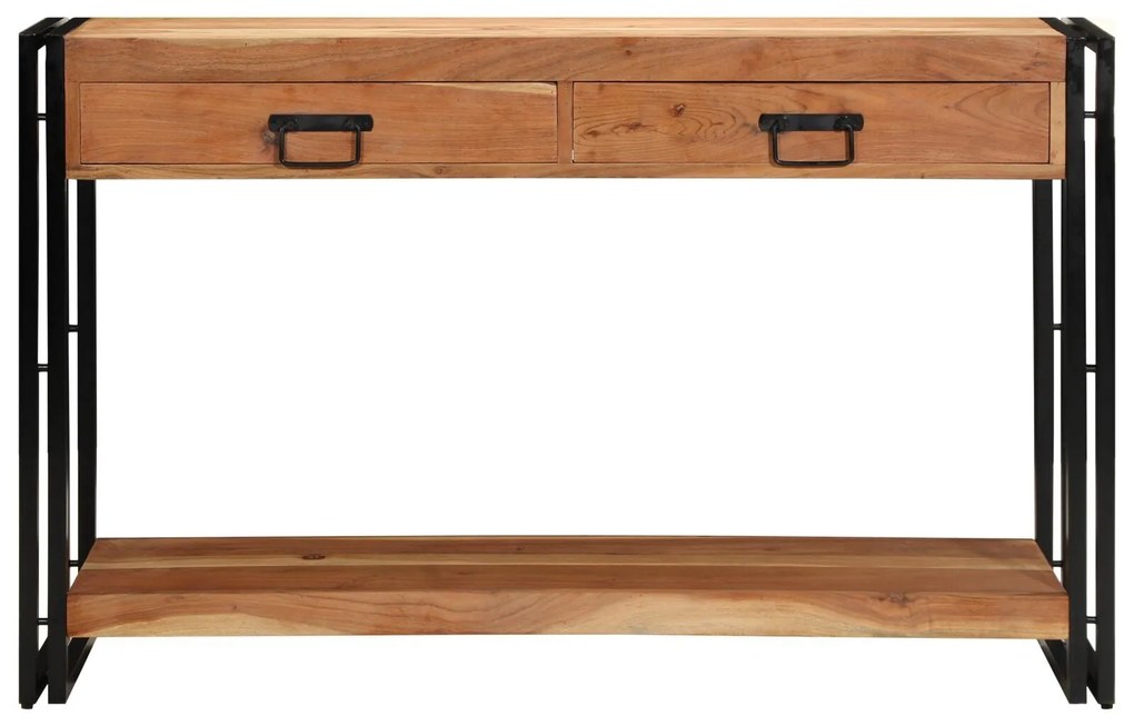 Mesa de Consola vidaXL 120x33x75 cm Madeira Sólida de Acácia