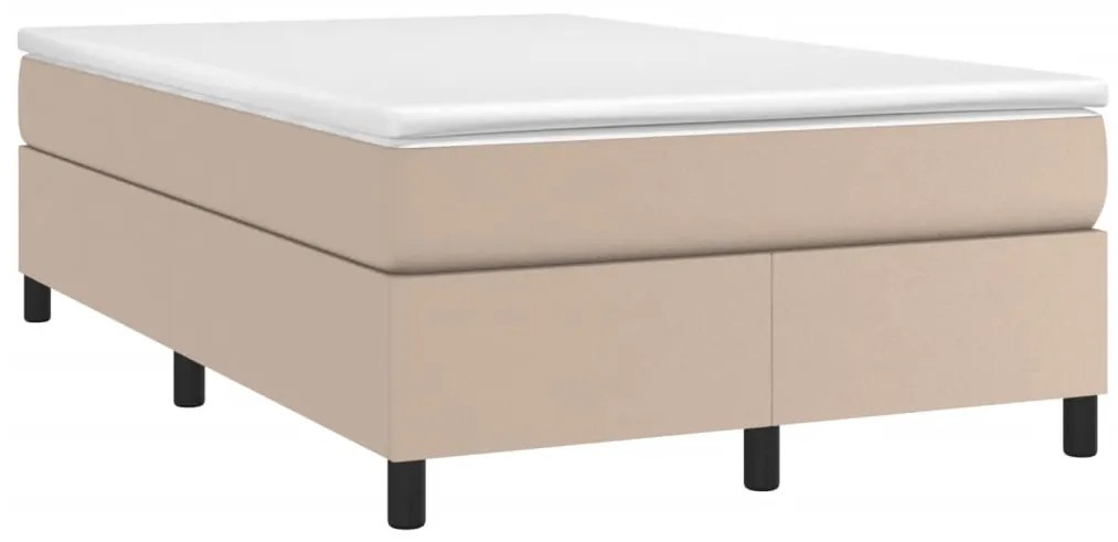 Estrutura de cama 120x200 cm couro artificial cappuccino
