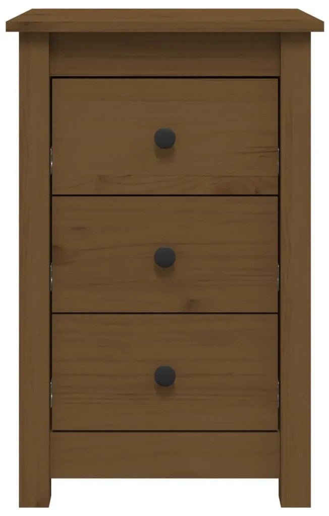 Mesas de cabeceira 2pcs 40x35x61,5 cm pinho maciço castanho mel